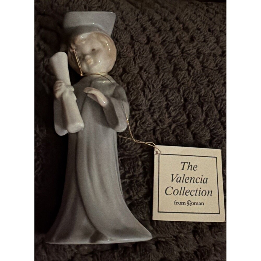 Vintage Porcelain Graduation Figure from The Valencia Collection By Roman.  EUC!
